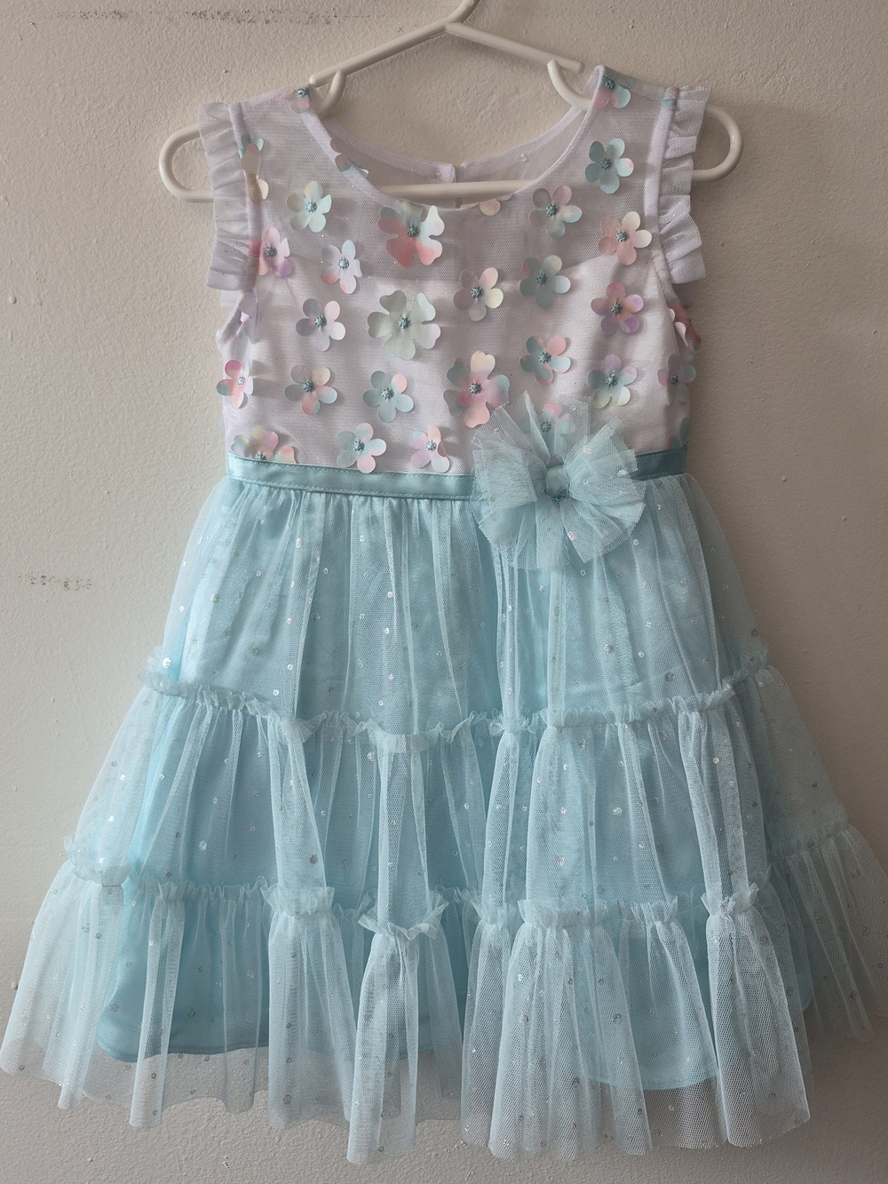 Jona Michelle Pastel Floral Tulle Party Dress